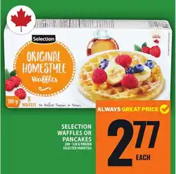 Food Basics SELECTION WAFFLES OR PANCAKES offer