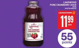 Food Basics LAKEWOOD PURE CRANBERRY JUICE offer