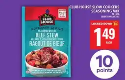 Food Basics CLUB HOUSE SLOW COOKERS SEASONING MIX offer