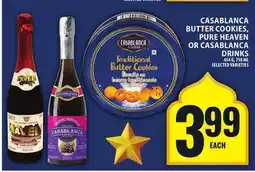 Food Basics CASABLANCA BUTTER COOKIES, PURE HEAVEN OR CASABLANCA DRINKS offer