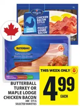 Food Basics BUTTERBALL TURKEY OR MAPLE LODGE CHICKEN BACON offer
