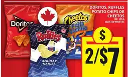 Food Basics DORITOS, RUFFLES POTATO CHIPS OR CHEETOS offer
