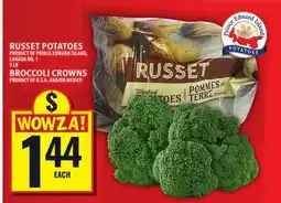 Food Basics RUSSET POTATOES OR BROCCOLI CROWNS offer