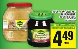 Food Basics KUEHNE OR SIELSKI'S SAUERKRAUT, KUEHNE BEETS offer