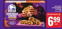 Food Basics TACO BELL CRUNCHWRAP SUPREME offer
