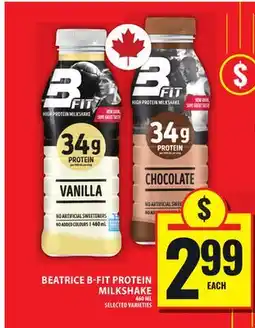 Food Basics BEATRICE B-FIT PROTEIN MILKSHAKE offer