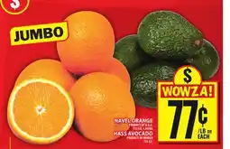 Food Basics NAVEL ORANGE OR HASS AVOCADO offer