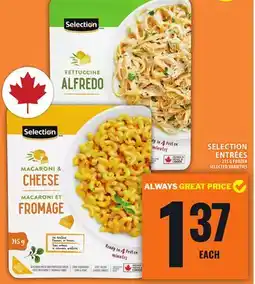 Food Basics SELECTION ENTRÉES offer