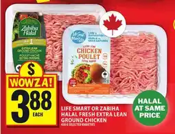 Food Basics LIFE SMART OR ZABIHA HALAL FRESH EXTRA LEAN GROUND CHICKEN offer