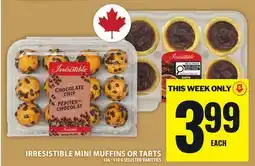 Food Basics IRRESISTIBLE MINI MUFFINS OR TARTS offer