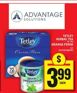 Food Basics TETLEY HERBAL TEA OR ORANGE PEKOE offer