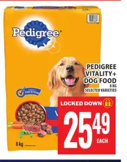 Food Basics PEDIGREE VITALITY+ DOG FOOD offer