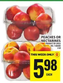 Food Basics PEACHES OR NECTARINES offer