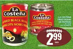 Food Basics LA COSTENA FRIED BEANS OR PEPPERS offer