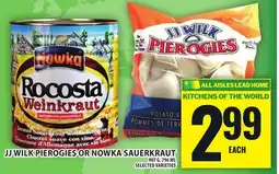Food Basics JJ WILK PIEROGIES OR NOWKA SAUERKRAUT offer