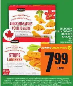 Food Basics SELECTION FULLY COOKED BREADED CHICKEN offer