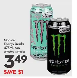 Longo's Monster Energy Drinks offer