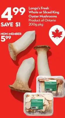 Longo's Longo's Fresh Whole or Sliced King Oyster Mushrooms offer