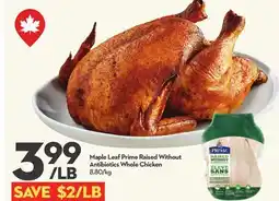 Longo's Prime Raised Without Antibiotics Whole Chicken offer