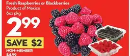 Longo's Fresh Raspberries or Blackberries offer