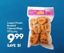Longo's Longo's Frozen Breaded Calamari Rings offer