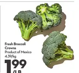 Longo's Fresh Broccoli Crowns offer