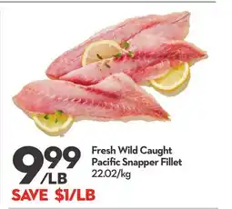 Longo's Fresh Wild Caught Pacific Snapper Fillet offer