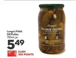 Longo's Polish Dill Pickles offer