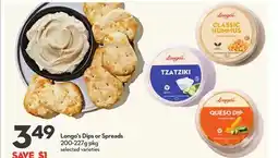 Longo's Dips or Spreads offer