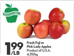 Longo's Fresh Fuji or Pink Lady Apples offer