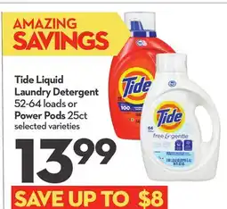 Longo's Tide Liquid Laundry Detergent 52-64 loads or Power Pods 25ct offer