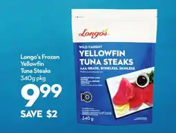 Longo's Frozen Yellowfin Tuna Steaks offer