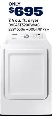 RONA 7.4 cu. ft. dryer offer