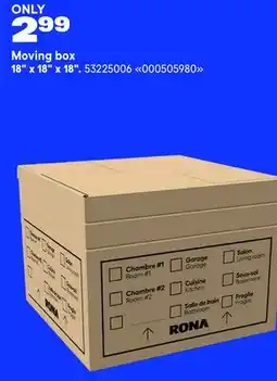 RONA Moving box 18 x 18 x 18 offer