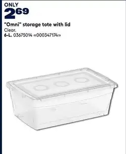 RONA Omni storage tote with lid 6-L offer