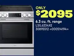 RONA LG 6.3 cu. ft. range offer