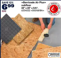 RONA Barricade Air Plus subfloor 23 x 23 x 3/4 offer