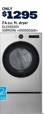 RONA LG 7.4 cu. ft. dryer offer