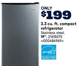 RONA Midea 3.3 cu. ft. compact refrigerator 19' offer
