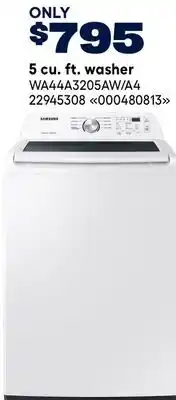 RONA SAMSUNG 5 cu. ft. washer offer