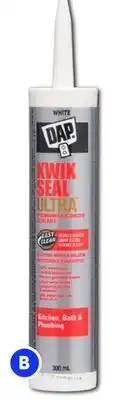 RONA DAP kitchen and bath sealants Kwik Seal Ultra, 300-ml offer