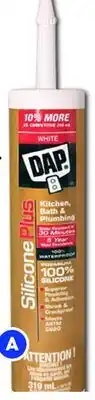 RONA DAP kitchen and bath sealants Silicone Plus, 319-ml offer