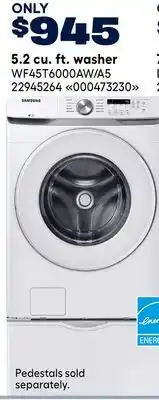 RONA SAMSUNG 5.2 cu. ft. washer offer