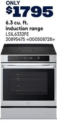 RONA LG 6.3 cu. ft. induction range offer