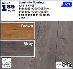 RONA Laminate flooring 7.44 x 47.05 offer