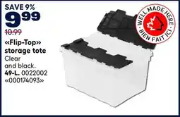 RONA Flip-Top storage tote 49-L offer