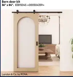 RONA Landon & Co. Barn door kit offer