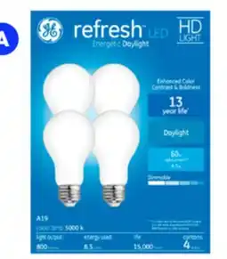 RONA Refresh 4-pack A19 LED bulbs offer