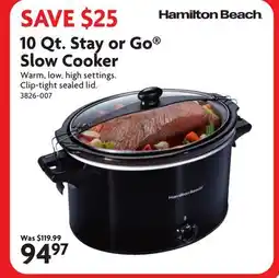 Home Hardware 10 Qt. Stay or Go Slow Cooker offer