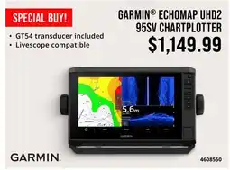 Cabela's GARMIN ЕСНОМАР UHD2 95SV CHARTPLOTTER offer